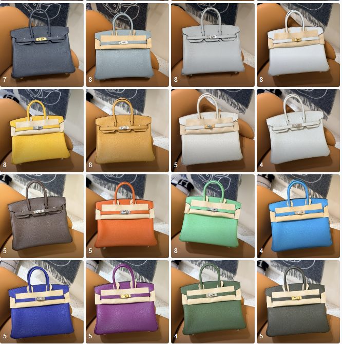 Collection of custom leather bag styles