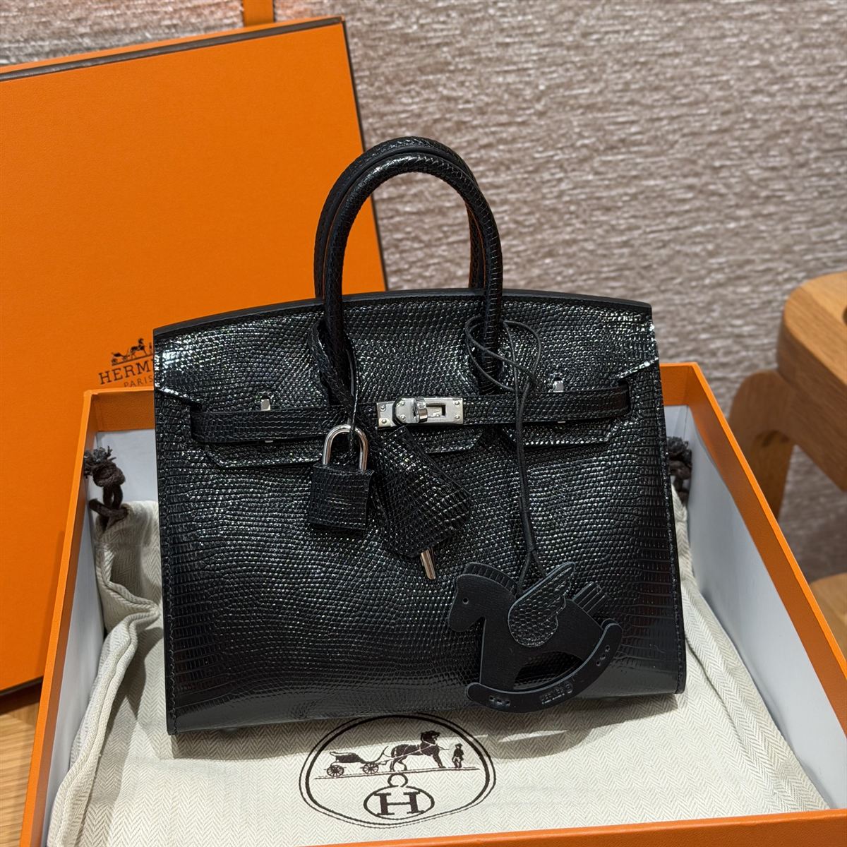 Custom premium leather bag - client photo 2